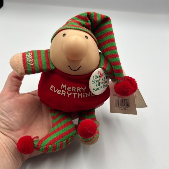 ✨NWT Ziggy Christmas "Merry Everything" American Greetings Vintage 1988 Plush - Picture 1 of 7